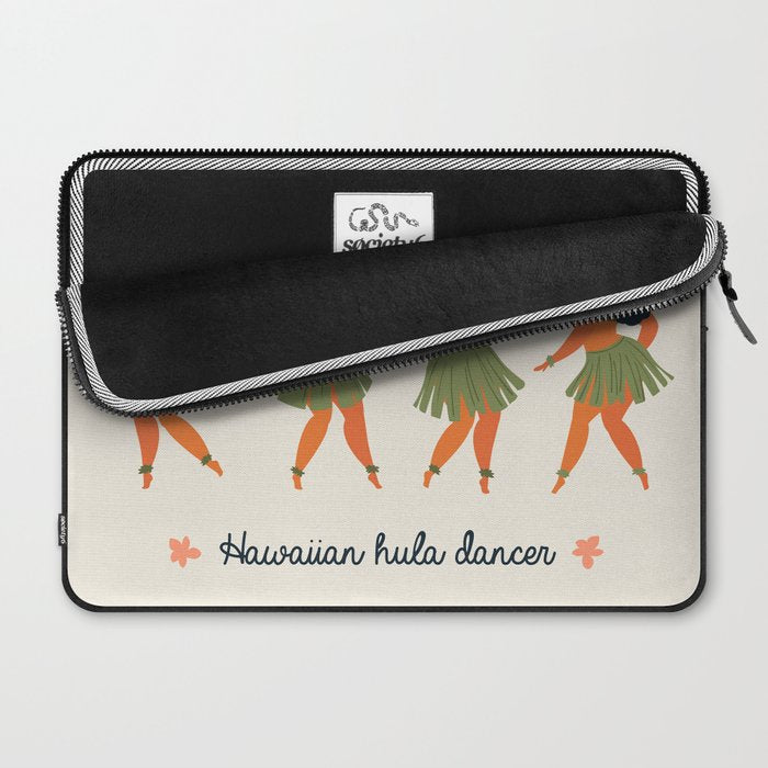 Hawaiian hula dancers young pretty woman  Laptop Sleeve Gallery Image 2