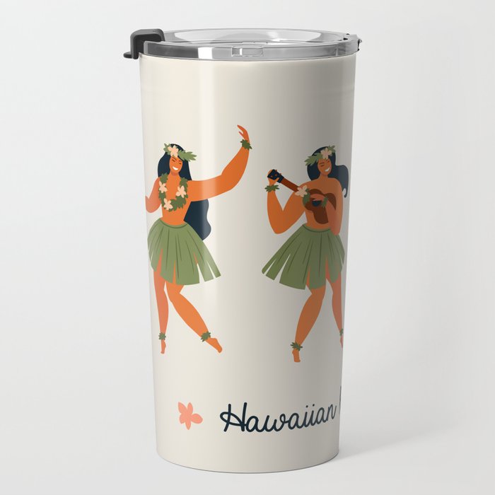 Hawaiian hula dancers young pretty woman  Travel Mug Gallery Image 3