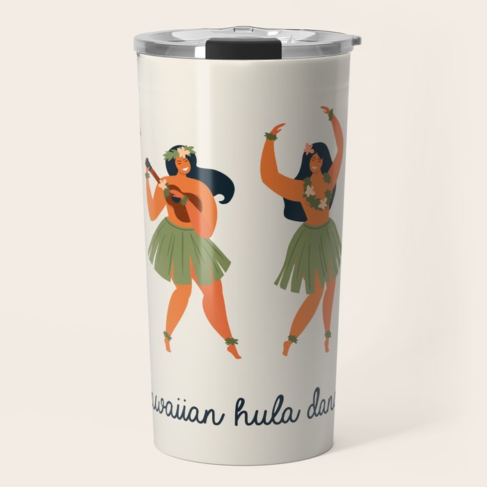 Hawaiian hula dancers young pretty woman  Travel Mug Gallery Image 1