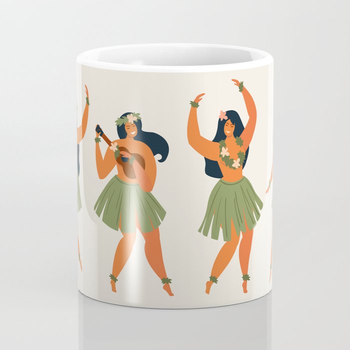 Hawaiian hula dancers young pretty woman  Coffee Mug Gallery Image 4