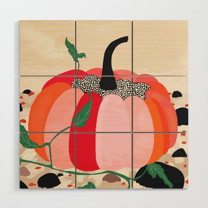Pumpkin Wood Wall Art Gallery Image 1