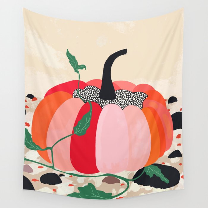 Pumpkin Wall Tapestry Gallery Image 1