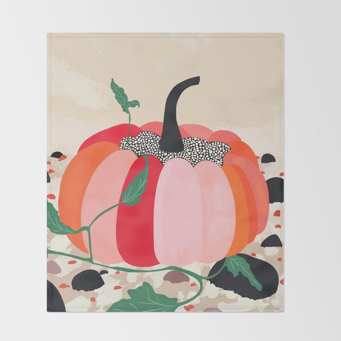 Pumpkin Throw Blanket Gallery Image 2