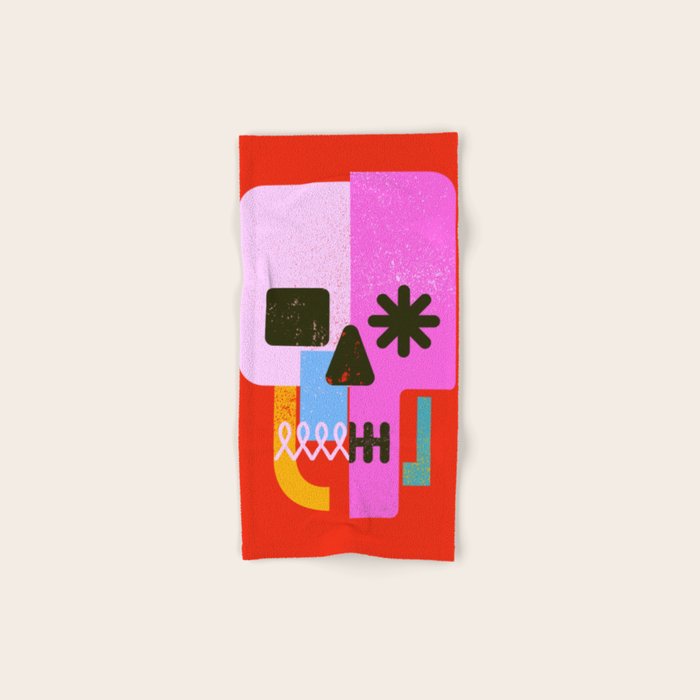 Encrypted Skull Bath Towel Gallery Image 1