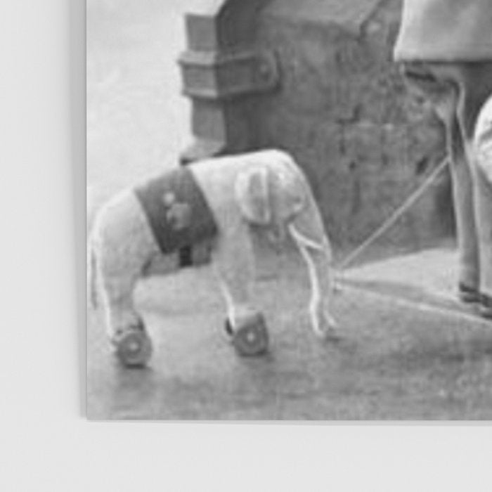 'Strictly No Elephants' vintage humorous child verses the world black and white photograph / black and white photography Poster Gallery Image 3