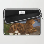 Whiskers in the Wildflowers Laptop Sleeve Gallery Image 2