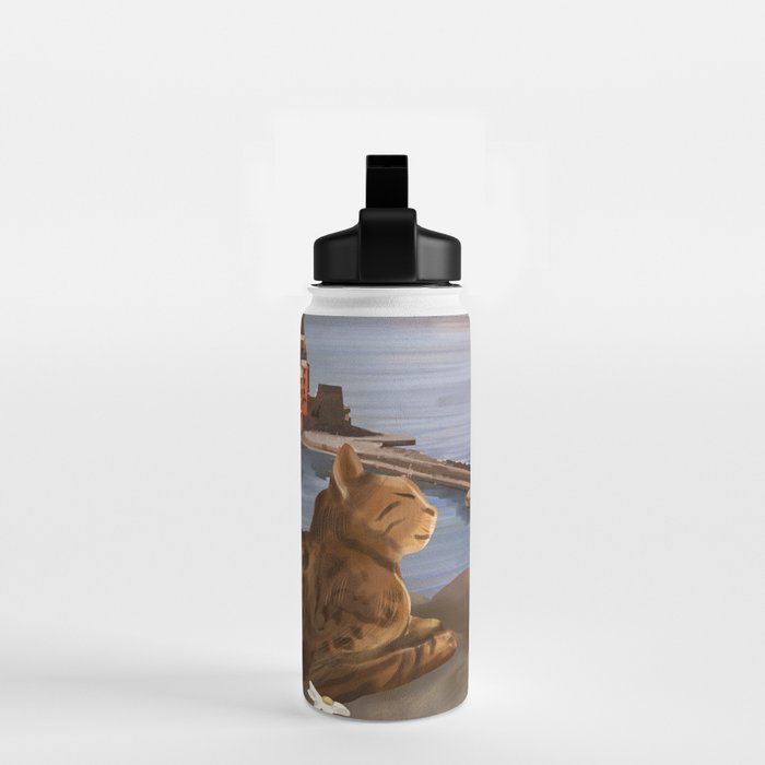 Whiskers in the Wildflowers Water Bottle Gallery Image 2
