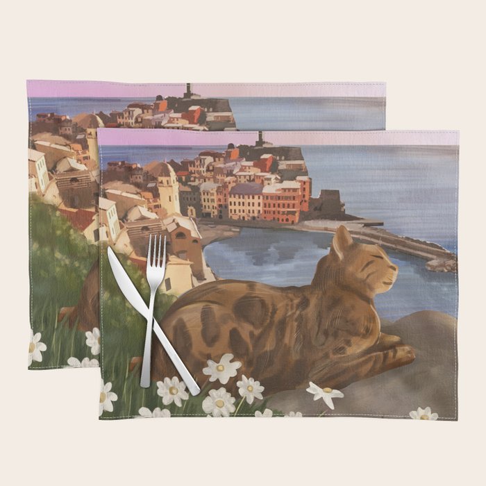 Whiskers in the Wildflowers Placemat Gallery Image 1