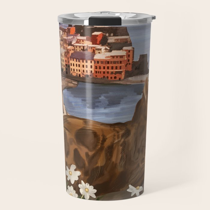 Whiskers in the Wildflowers Travel Mug Gallery Image 1
