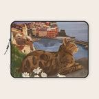 Whiskers in the Wildflowers Laptop Sleeve Gallery Image 1
