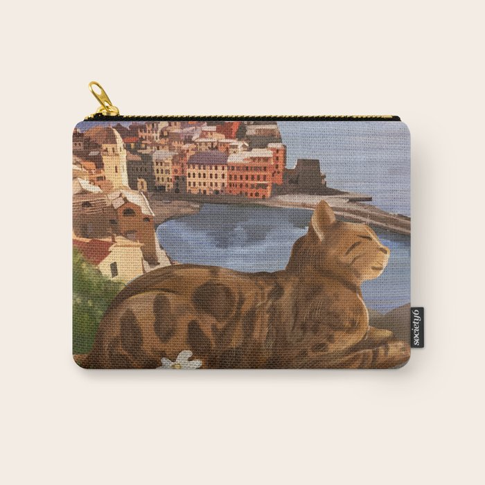 Whiskers in the Wildflowers Carry All Pouch Gallery Image 1