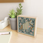 Oui Butterflies - Mint & Gold Mini Art Print Gallery Image 2