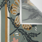 Oui Butterflies - Mint & Gold Wall Tapestry Gallery Image 3