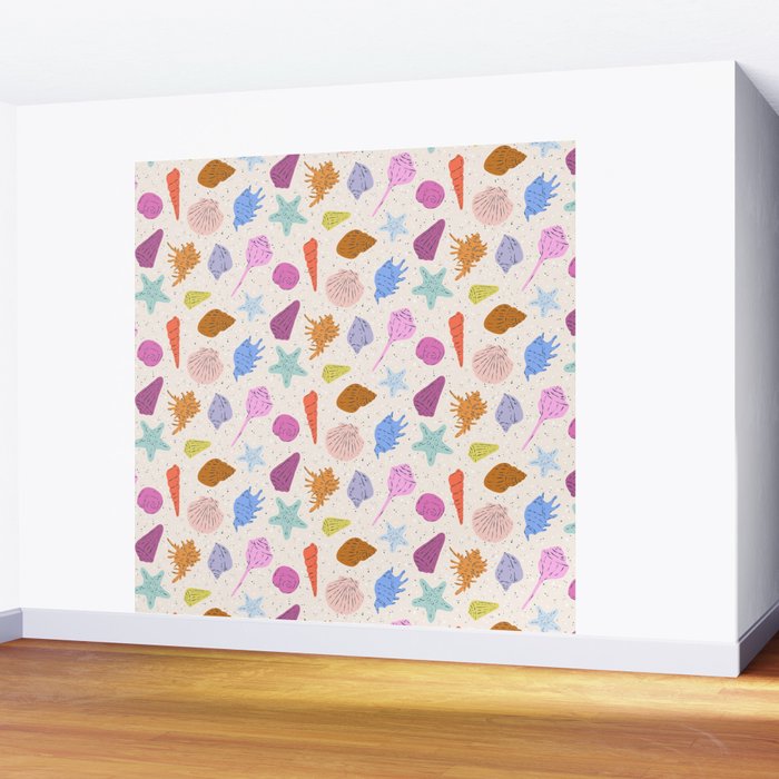 Rainbow Seashells Wall Mural Gallery Image 2