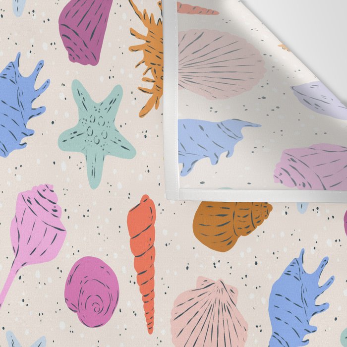 Rainbow Seashells Wall Tapestry Gallery Image 3