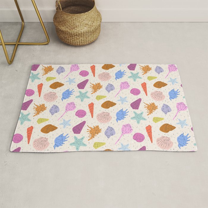Rainbow Seashells Rug Gallery Image 1