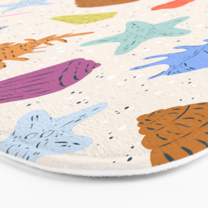 Rainbow Seashells Bath Mat Gallery Image 3
