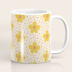 Retro 70s 60s Pattern Flowers #illustration #painting Coffee Mug Gallery Image 1