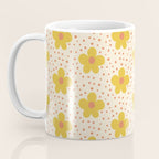 Retro 70s 60s Pattern Flowers #illustration #painting Coffee Mug Gallery Image 3
