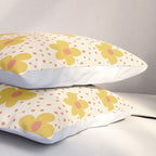 Retro 70s 60s Pattern Flowers #illustration #painting Pillow Sham Gallery Image 3