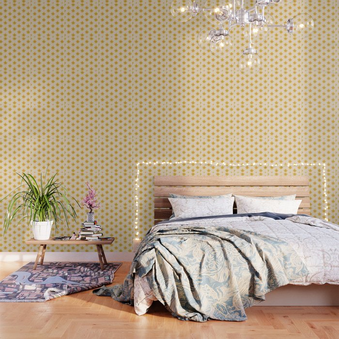 Retro 70s 60s Pattern Flowers #illustration #painting Wallpaper Gallery Image 1