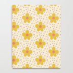 Retro 70s 60s Pattern Flowers #illustration #painting Notebook Gallery Image 4