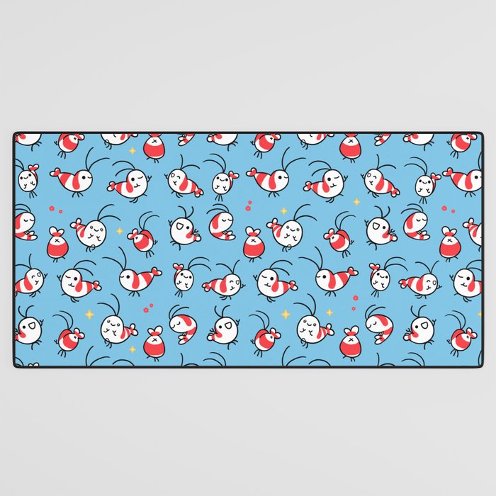 Shy shrimp - pattern Desk Mat Gallery Image 3