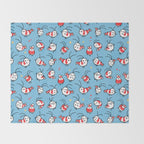 Shy shrimp - pattern Throw Blanket Gallery Image 2