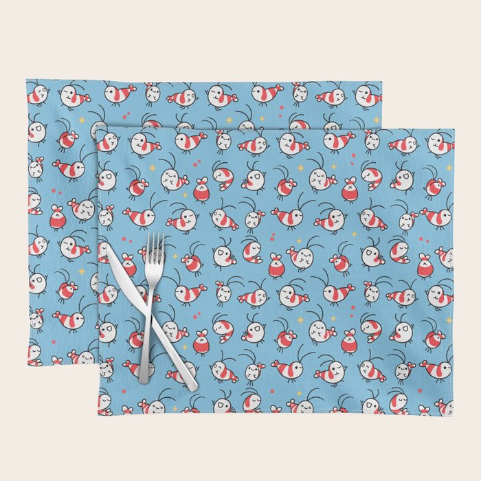 Shy shrimp - pattern Placemat Gallery Image 1