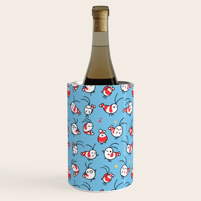 Shy shrimp - pattern Wine Chiller Gallery Image 1