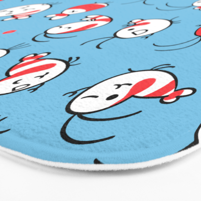 Shy shrimp - pattern Bath Mat Gallery Image 3