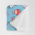 Shy shrimp - pattern Throw Blanket Gallery Image 3