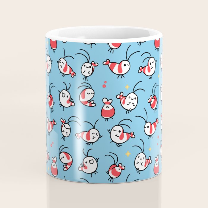 Shy shrimp - pattern Coffee Mug Gallery Image 4
