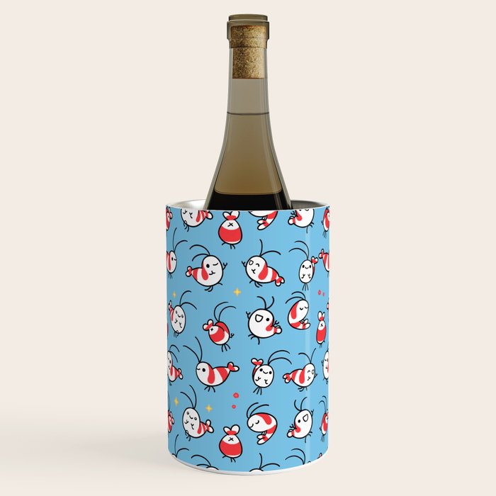 Shy shrimp - pattern Wine Chiller Gallery Image 3