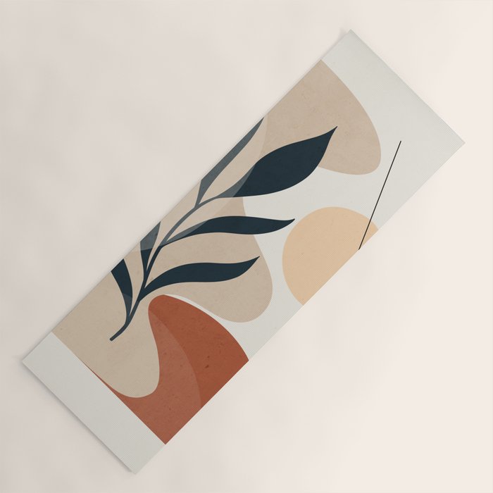Minimal Abstract Art Plant 9 Yoga Mat Gallery Image 1