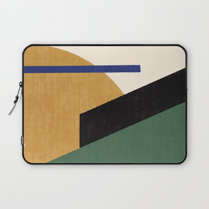 Geometric Compo 1 Filet - green Laptop Sleeve Gallery Image 1