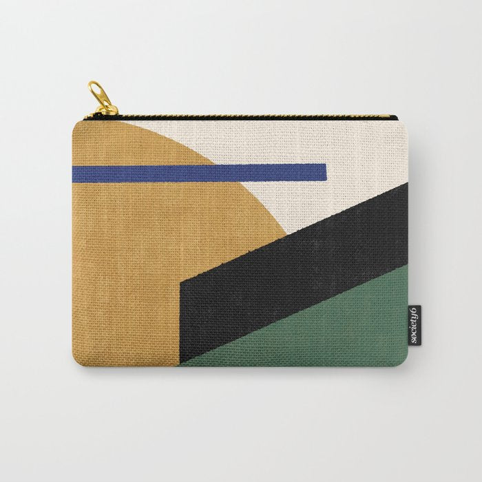 Geometric Compo 1 Filet - green Carry All Pouch Gallery Image 1