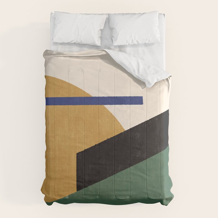 Geometric Compo 1 Filet - green Comforter Gallery Image 6