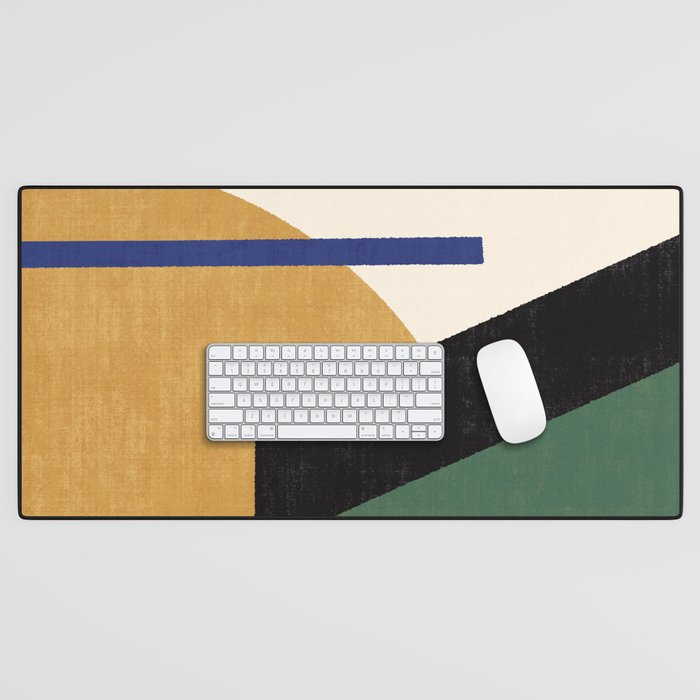 Geometric Compo 1 Filet - green Desk Mat Gallery Image 1