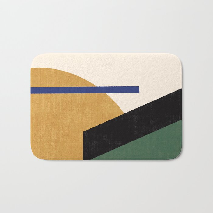 Geometric Compo 1 Filet - green Bath Mat Gallery Image 1