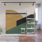 Geometric Compo 1 Filet - green Wall Mural Gallery Image 1