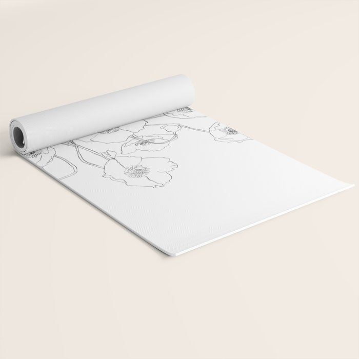Field Wildflowers Line Yoga Mat Gallery Image 2