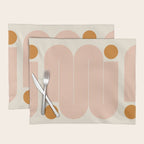 Abstraction_SUN_LINE_ART_Minimalism_002 Placemat Gallery Image 1