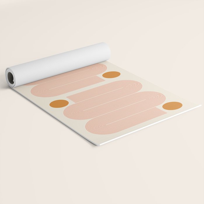 Abstraction_SUN_LINE_ART_Minimalism_002 Yoga Mat Gallery Image 2