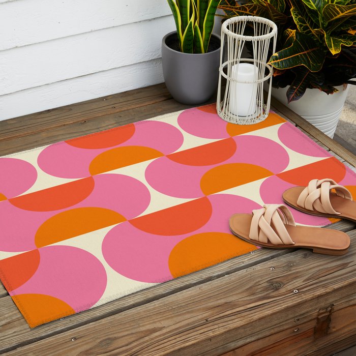 Retro Capsule Sixties Wall Mural Outdoor Rug Gallery Image 2