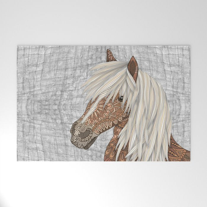 Haflinger Horse Welcome Mat Gallery Image 1