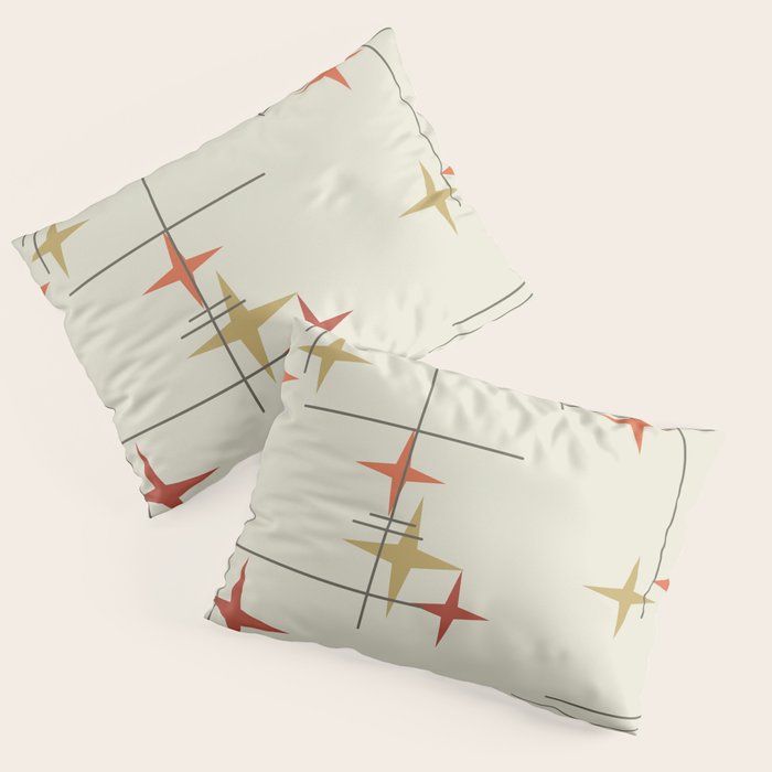 Mid Century Modern Stars Pillow Sham Gallery Image 1