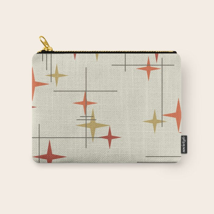 Mid Century Modern Stars Carry All Pouch Gallery Image 1