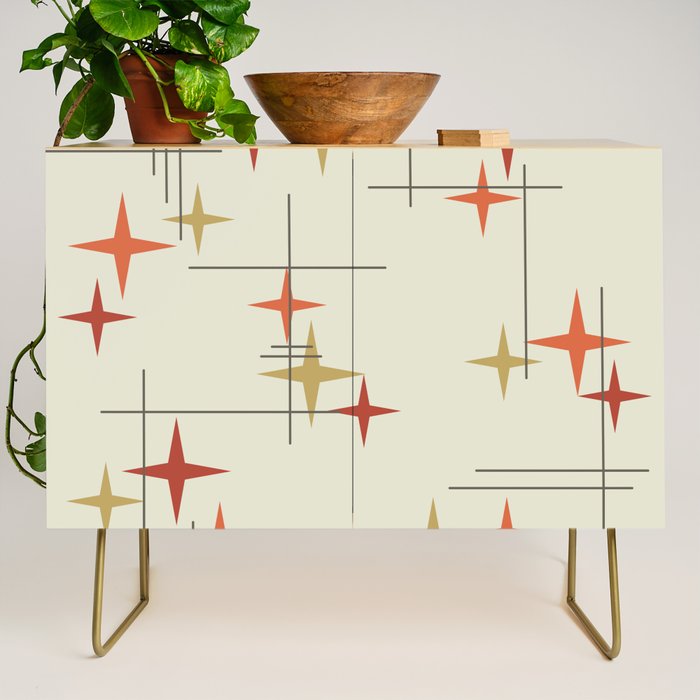 Mid Century Modern Stars Credenza Gallery Image 1