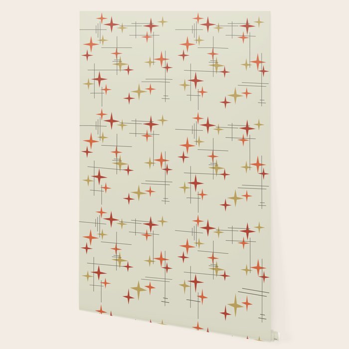 Mid Century Modern Stars Wallpaper Gallery Image 2